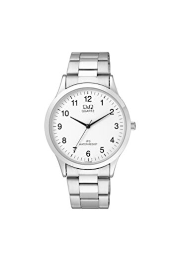 Q&Q , Round Watch with Three Hands, Silver