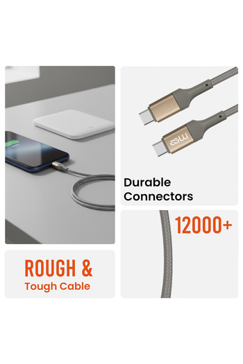 iMee PLUS IM-DC104 60W Type-C to Type-C PD Cable 1.2M Braided Fast Charging & Data Sync