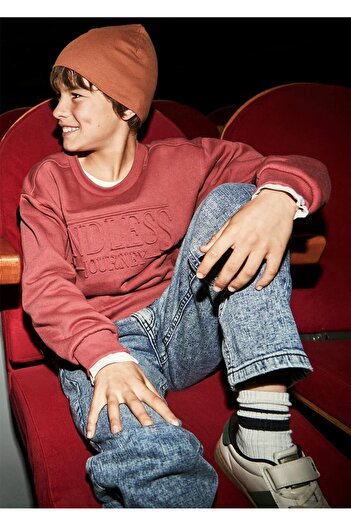 MAYORAL Boy's Embossed Sweat Red 7405