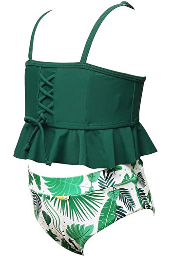 Silkglory 2-piece swimsuit for girls, modern bustier and briefs, size 152