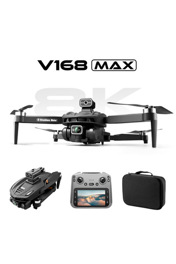 iKlassQeer V168 MAX GPS drone with 8K camera, foldable, 22 min flight, Smart Remote Control.
