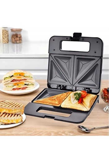 Kamille Sandwich-maker KM-6717, non-stick plates, light indicator, stainless steel