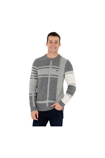 U.S. Polo Assn. Men's Gray Melange Sweater