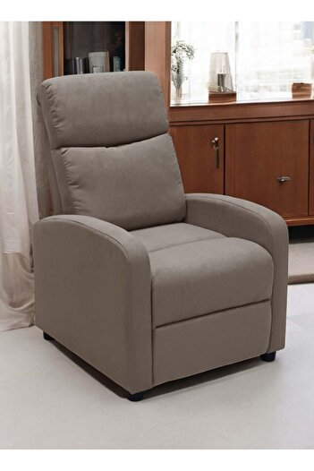 Sabir and Bros Furniture LLC SBF Single Seater Fabric Recliner Chair – Manual Reclining Sofa with Modern Design & Soft Padding