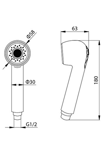 Other Chrome Pull-Out Faucet Handle - HBK427