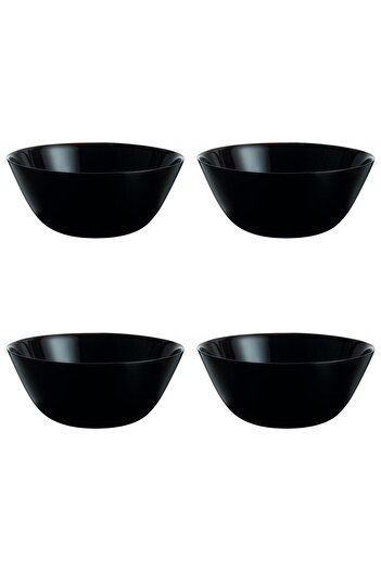 Vervo.ro pentru minți curioase Set of 4 bowls, 4 pieces, 2.9 l, Opal, Black