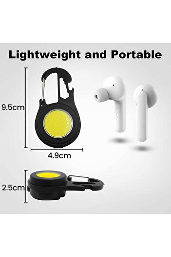 CLASSLIGHTS Mini COB LED Flashlight with Magnet, Multifunctional, USB-C Charging,