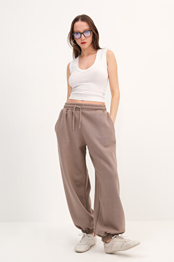 Addax Elastic Cuffed Ribbed Tracksuit Eşf12199