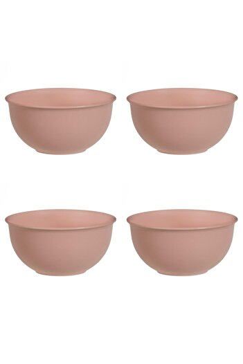 Vervo.ro pentru minți curioase Bowl set, 4 pieces, 500 ml, Plastic, Nude
