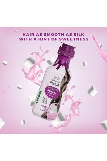 EVA Optimum Care Recipe Silk & Shine Blend Shampoo With Marshmallow For Dull Hair, 350 Ml
