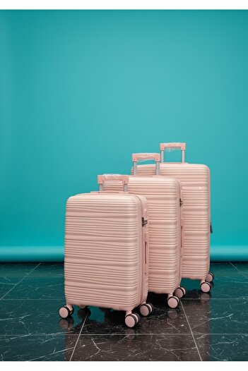 Generic 3-Piece Hardside Lightweight PP Luggage Set with 360° Spinner Wheels