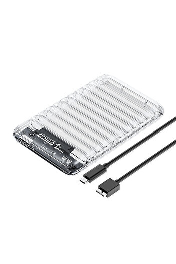 Other Kieszeń obudowa na dysk 2139U3-V1 2.5'' HDD / SSD USB Micro-B 5Gb/s - przezroczysta