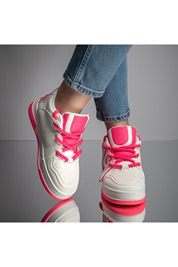 BMoD Women's white and pink sport shoes MOD11666