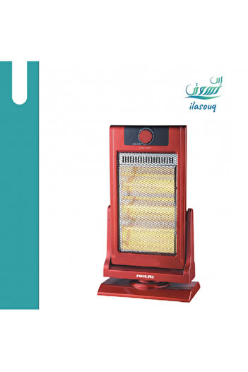 Nikai 3 Tube 1200W Halogen Heater - Red