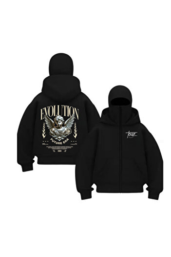Touz Moda Φούτερ με κουκούλα Ninja με στάμπα Balaclava Angel Series