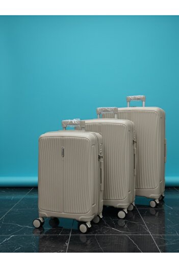 Generic 3-Piece Hardside Lightweight PP Luggage Set with 360° Spinner Wheels