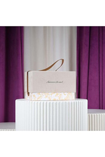 Gifts World Set of 3 Beige Velvet Boxes