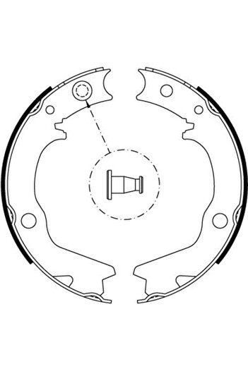 TRW Handbrake brake shoe set MITSUBISHI GALANT VII limousine (E5_A E7_A E8_A) 1992-1996