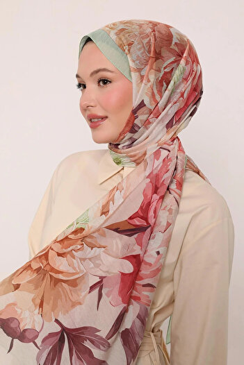 LuvenSara Flower Garden Pattern Special Design Summer Shawl