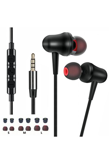 U & I Born To Win Wired Earphones, 3.5mm Audio Jack, 1.2m Cord Length, In-Ear Headphones with Play/Pause Volume Button