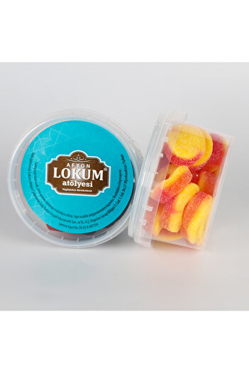 Lokum Atölyesi Peach Flavored Soft Candy (Ring Shaped) 120 g