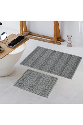 Schafer Home Sue 2-Pack Bath Mat-Grey