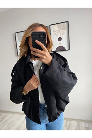 TB Butik Brand Equivalent Suede Zippered Bomber Jacket