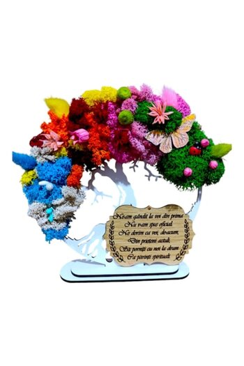 OEM Personalized tree of life painting with standard message for godparents, "Godparent Request", 20cm