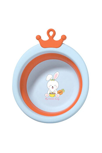 vivimall Round bathtub Bunny for children 3.3 L | BlueBunny