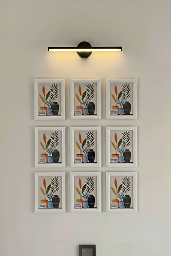 Wooden Factory 9 Pieces White Frame Set – 15X21 (A5) Wall Decor and Standing Photo Frame