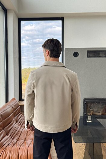 Flaw Wear Front Pocket Detail Zippered Jacket