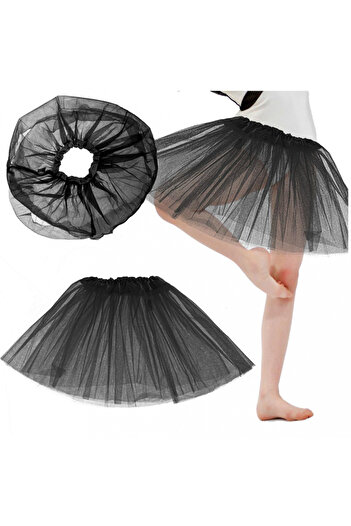 Ikonka Skirt for girls, Ikonka, made of 3-layer tulle and elastic sewn into the waist, length 29 cm, size