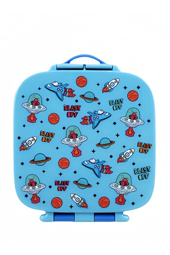 Browning New Food Grade Silicone Lunch Box Microwave Heating Fresh-keeping Box Storage Box -Blue
