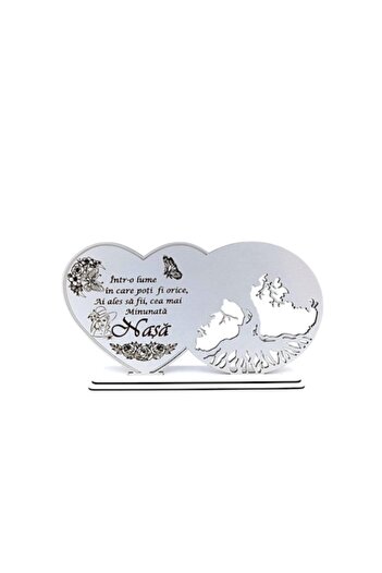 OEM Blank decoration heart tree of life, personalized with standard message for NASA, 30X16CM