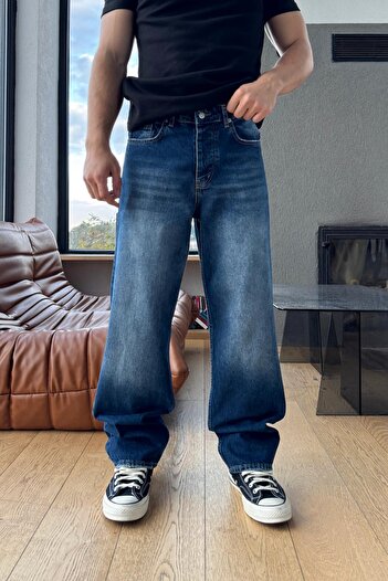 Flaw Wear Çizgili Baggy Jean
