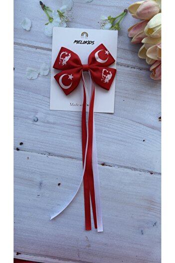 THE İLKİN TOKA October 29, April 23 Long-Tailed Atatürk and Flag Pattern Ribbon Buckle