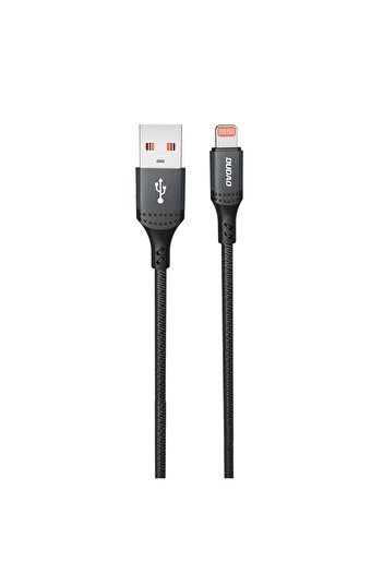 Other Kabel przewód USB-A - iPhone Lightning w oplocie 3A 30W 1.2m - czarny