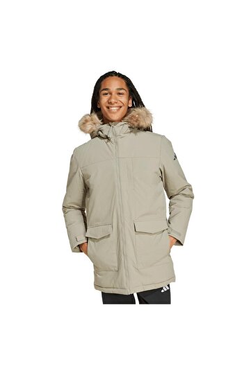 adidas Men's Green Coat Paveric Fur Par Jx7747