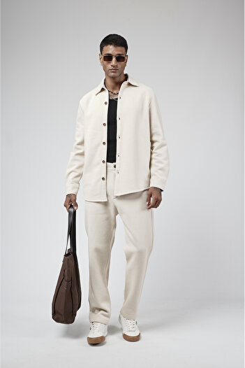 Butik Trend Biz Jacquard Regular Pants Shirt Men's Set