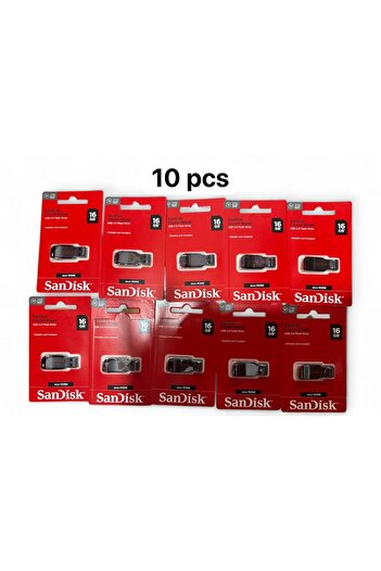 SanDisk Sandisk Cruzer Blade 16GB Flash Drive, 10 pieces, SDCZ50-016G-B35