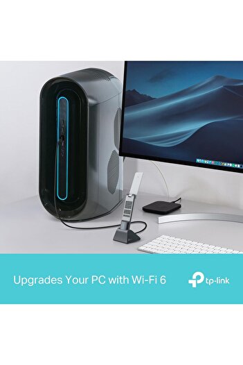 TP-LINK محول الشبكة اللاسلكية Archer TX50UH AX3000 عالي الكسب WiFi Stick 6 القوي