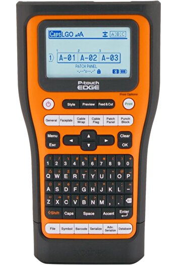 Brother طابعة ملصقات صناعية محمولة PT-E560BTVP P-Touch Edge مزودة بتقنية البلوتوث والقطع التلقائي المزدوج