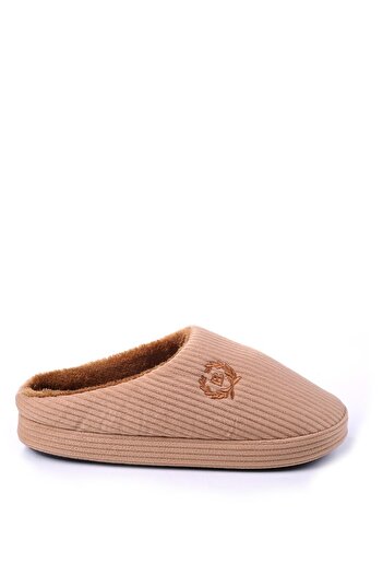 Papuçsepeti Shoe Basket 2488 Men's Winter Home Carpet Guest Slippers
