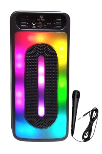 KTS Rechargeable 42.6 Cm Outdoor Trolley Speaker Wireless Bluetooth With Free Microphone