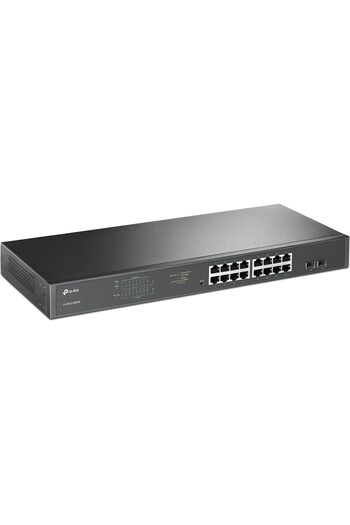 TP-LINK TL-SG1218MPE 16 منفذ PoE+ Gigabit RJ45، 2 × منفذ Gigabit non-PoE RJ45 و2 × Combo G