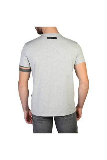 Plein Sport Men's T-shirt TIPS114TN, Gray, L INTL