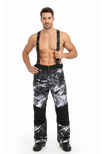 NZCollection NZC Profesyonel Erkek Su Geçirmez Askılı Kayak ve Snowboard Pantolonu