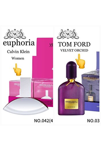 Veking Colo Collection 2 pcs of Long-lasting Inspired Perfume 25ml each bottle Women