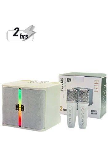 SU.YOSD YS-232 Light Wireless Karaoke Speaker Small Stereo Bluetooth Speaker With Double Wireless Mi