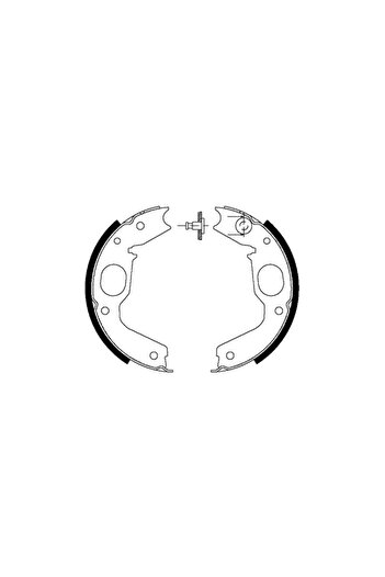 TEXTAR Handbrake brake shoe set MITSUBISHI DELICA / SPACE GEAR 1995-2000